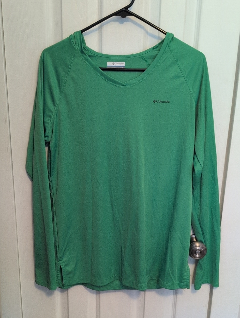Columbia Women's Omni-Shade Long Sleeve Tee Shirt Green Size L